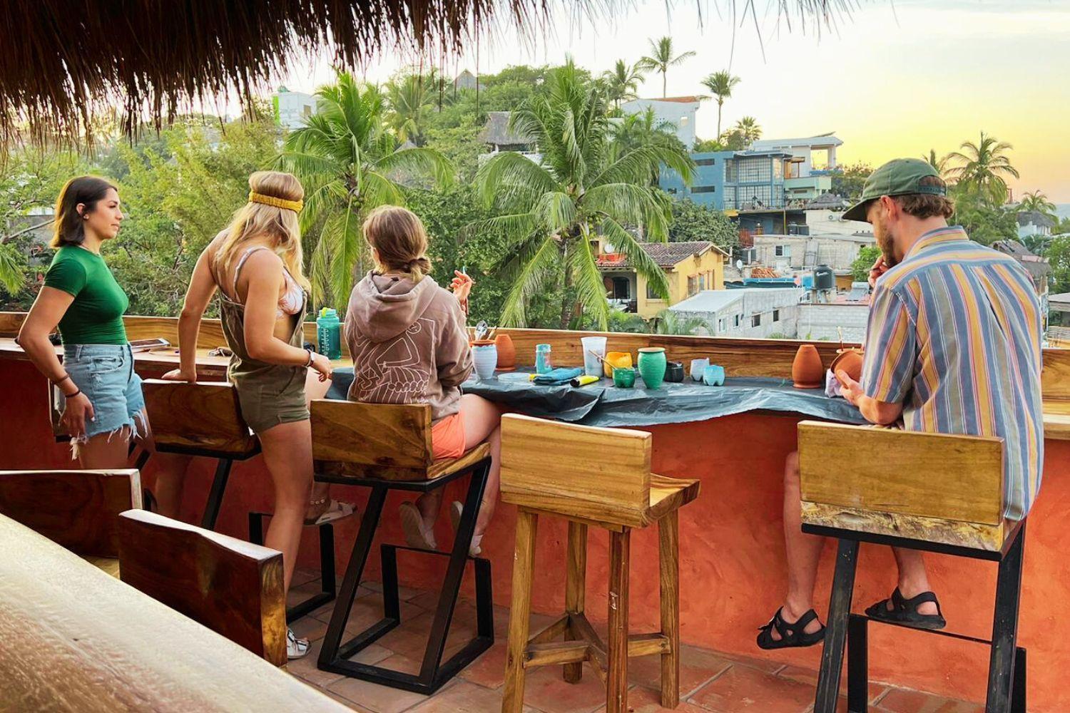 Casa Pepe Otel Sayulita Dış mekan fotoğraf Rooftop bar in Tulum, Mexico